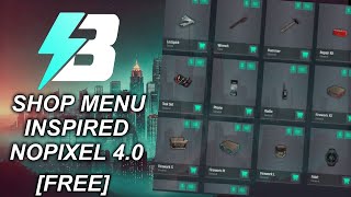 [FREE] Brinley Developpment | NoPixel 4.0 Inspired SHOP SYSTEM