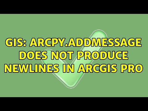 GIS: arcpy.AddMessage does not produce newlines in ArcGIS Pro (2 Solutions!!)