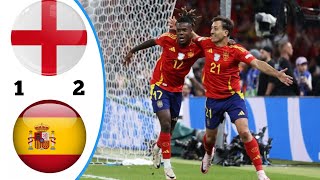 Spanyol vs Inggris (2-1) || pinal euro 2024 malam ini