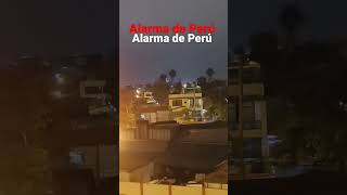 alarma sismica de Perú