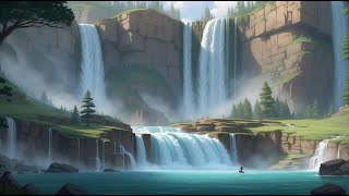 LoFi ~ Focus Friday ~ Music that makes you feel Calm and Relaxed ~ Water Fall 🍀~ Study Session
