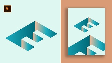 How To Create 3D Isometric Text Deep Illusion  Fast & Simple  Adobe Illustrator Tutorial