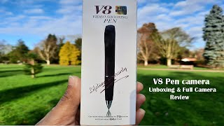 HD Pen Camera Unboxing &amp; Review | How To Use Pen Camera | Lecture Recording Camera