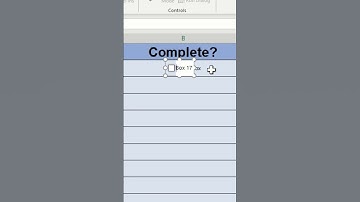 How to Add Interactive Check Boxes in EXCEL #shorts