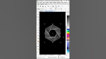 👀 Hexagon Illusion Design in CorelDRAW 💠 | Optical Blend Art Effect 🔥