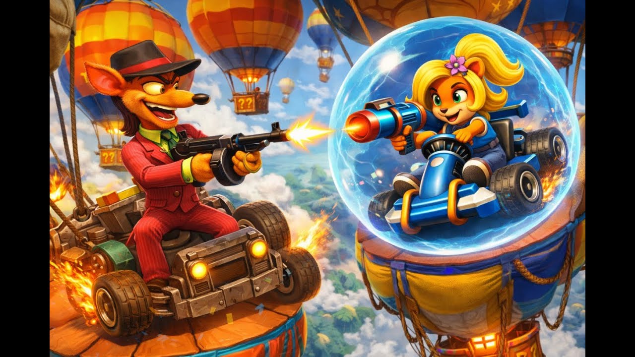 PSX (Nostalgia) - Crash Team Racing part 4 PinStripe