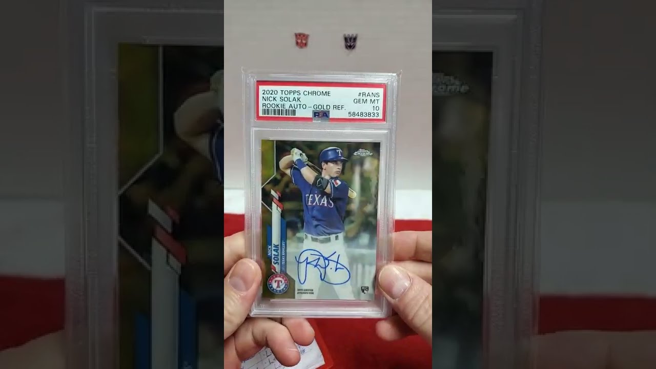 2020 Topps Chrome PSA 10 Gold Wave Auto.