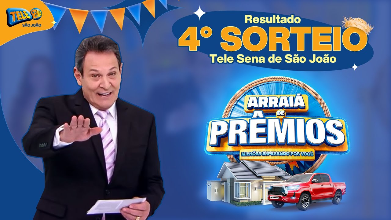 Resultado do quarto sorteio da Tele Sena de Natal de 2023