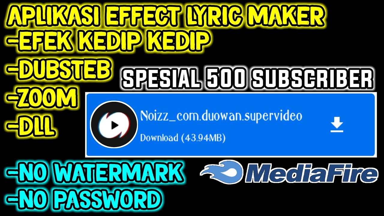 APK EFEK LYRIC MAKER!!! NOIZZ PRO MOD APK TERBARU 2020
