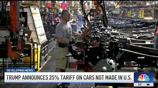 Price of vehicles could go up following Trump's new tariff