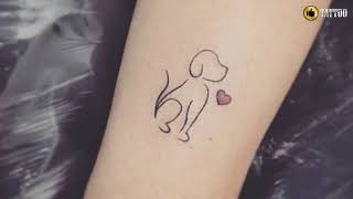 Best Cute Dog Tattoo Design Idea - YouTube