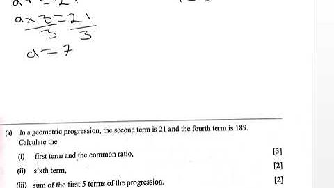 Math paper 2 2023 Q2 a