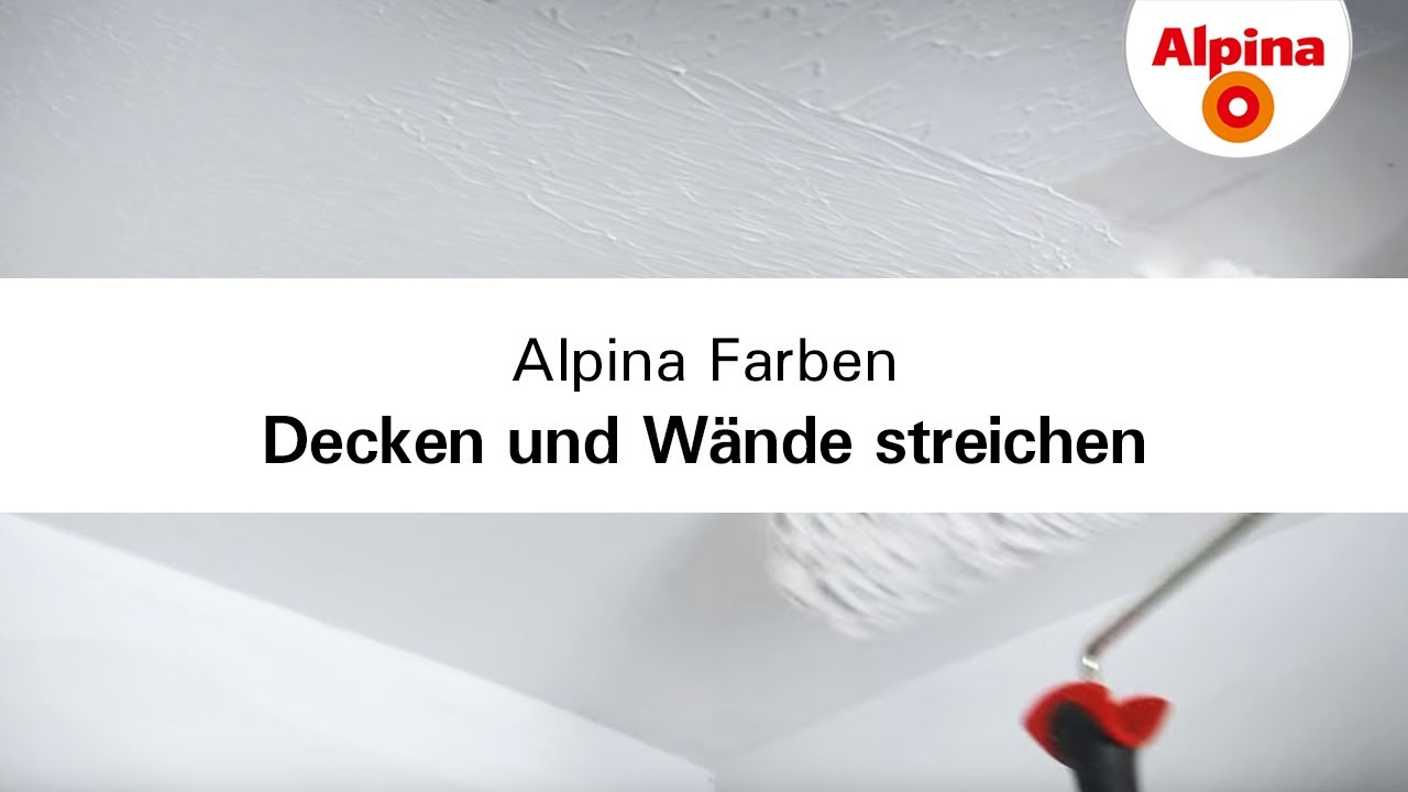 Alpina farben decken und wände richtig streichen youtube