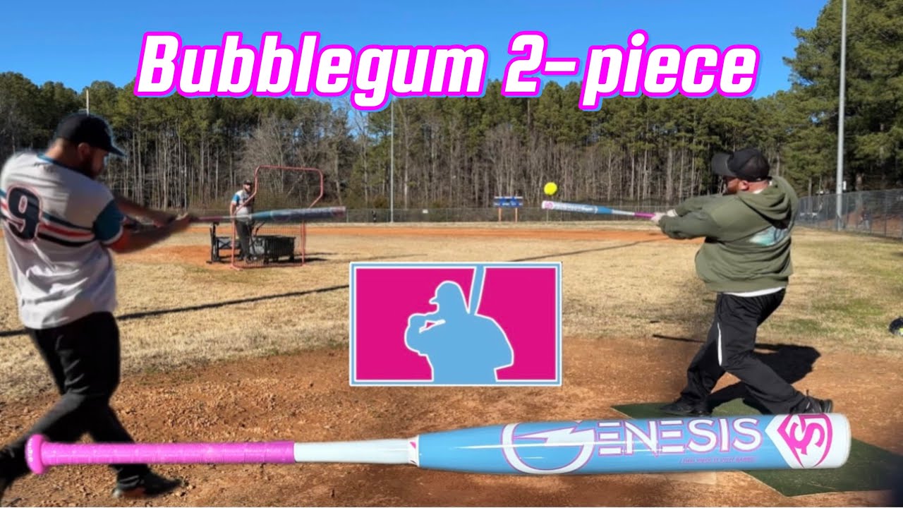 Louisville Slugger Genesis Bubble Gum Slowpitch Softball Bat YouTube