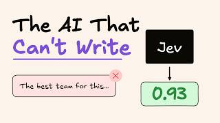 The AI Model That Can’t Write (On Purpose): Jev, Clearly Explained