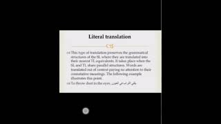 methods of translation