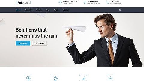Financial Advisor Website Template #58940