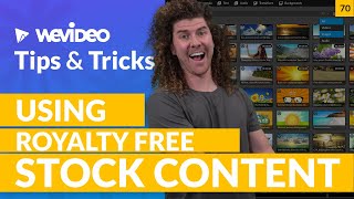 WeVideo Tips and Tricks LIVE: TOP Royalty Free Stock Libraries