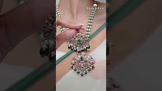 Marion Cz Necklace Set Sparkling Modern Cz Jewelry By Tarinika