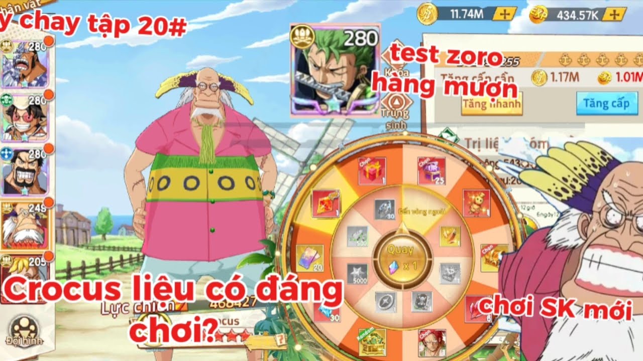 Test zoro đảo tương lai 11sao dame bot 🔥 và test crocus 10sao đón đầu sự kiện mới ! 