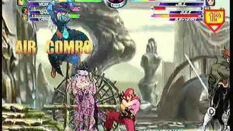 MvC2 Online (360): Brett (Morg/Cha/Gam) vs Josh 360 (Jill/Ruby/Gui) 22 .:2.7.11:.