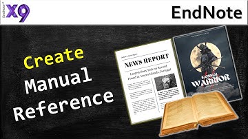 How to create Manual Reference in EndNote Citation Manager