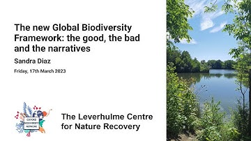 The new Global Biodiversity Framework: the good, the bad and the narratives - Sandra Diaz