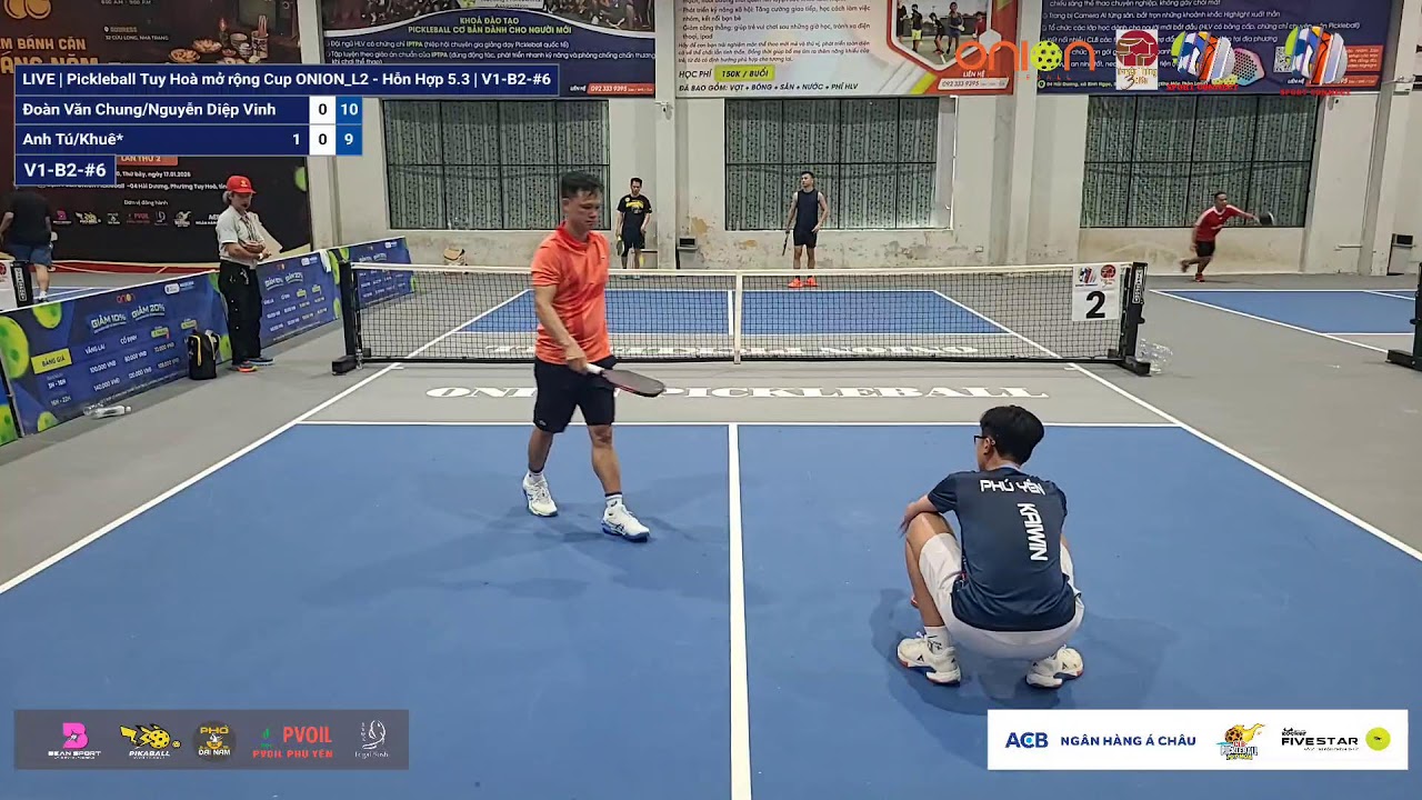 LIVE | Pickleball Tuy Hoà mở rộng Cup ONION_L2 - Hỗn Hợp 5.3 | V1-B2-#6