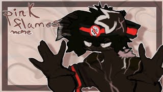 pink flames animation meme