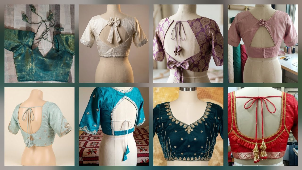 New Trick perfect Back Design 😍✂️!!Easy Trike Se Gale Ka Sunder Design Banana sekhe #video 