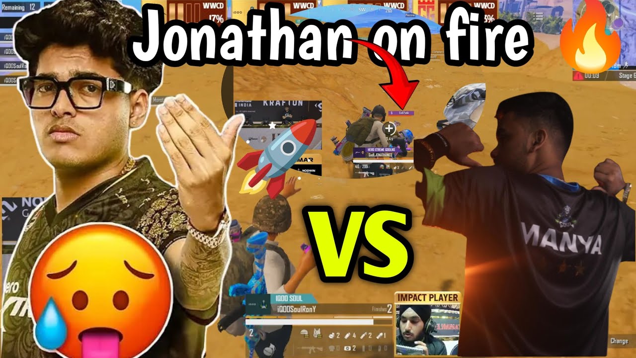 Soul 🚀vs godlike 😱 jonathan on fire soul & GE fight BGMS Highlights ...