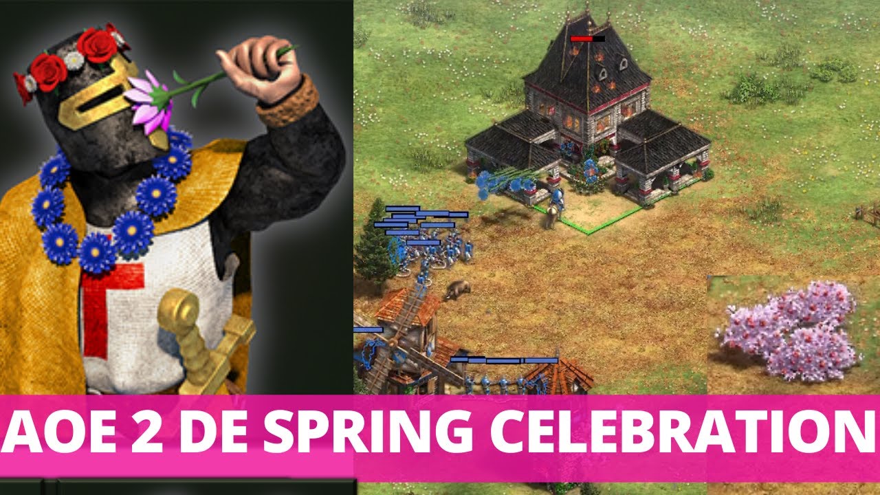 🌺Age of Empires 2 Definitive Edition Gameplay. SPRING CELEBRATION Update!! [PC HD Graphics]