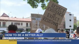 The different ways people can become allies in fight for racial justice