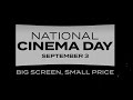 £3 tickets for National Cinema Day at Cineworld - September 3rd