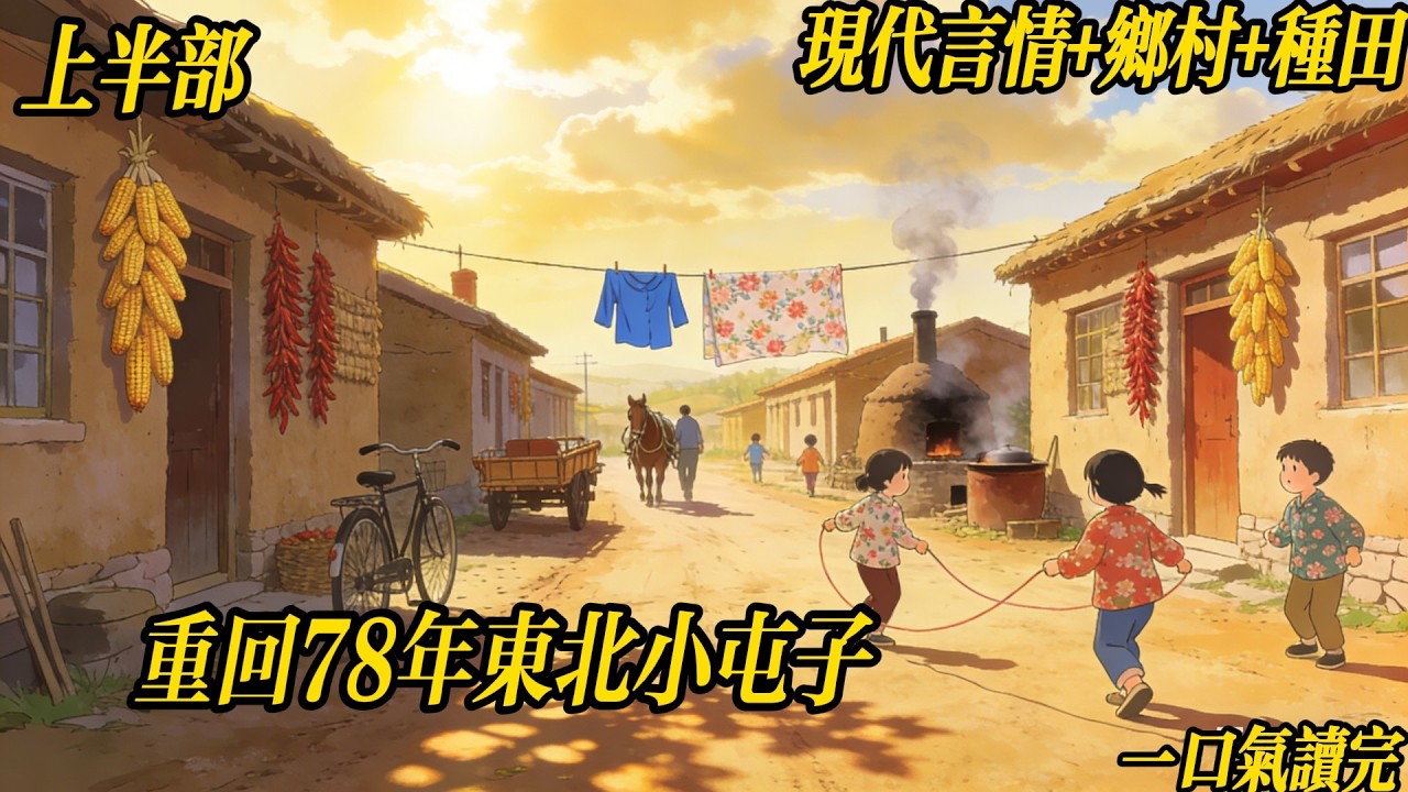 上半部《重回78年东北小屯子》#年代文 #种田 #重生 #东北 #乡村 #家长里短 事业有成，儿女双全，子孙满堂的张连营，只因在寿宴上多喝几杯，便重回了78年的东北。趁还未禁枪、打熊猎虎、抬棒槌……