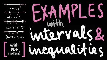 Examples with Interval & Inequality Notation