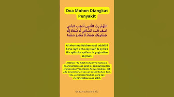Doa Mohon Diangkat Penyakit#kumpulan #doa #shorts_video