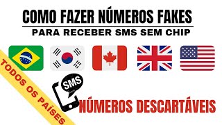COMO FAZER NÚMEROS FAKES PARA RECEBER SMS - Todos os países