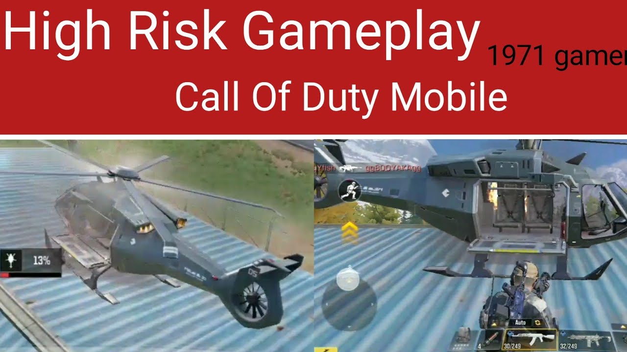 High Risk gameplay ,Call of duty mobile: solo vs squad