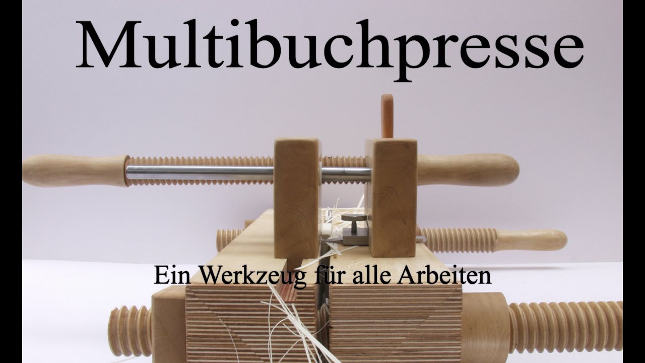 Heftlade und Buchpresse in einem | Buchbinden mit der Multibuchpresse