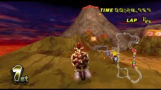 Mario Kart Wii Grumble Volcano Shortcut dry Bowser Spear