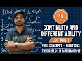 CONTINUITY AND DIFFERENTIABILITY| CLASS 12| 3RD SEMESTER| WBCHSE| ISC | CBSE | WBJEE JEE