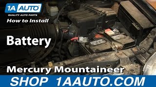 How To Replace Battery 01-07 Ford Escape