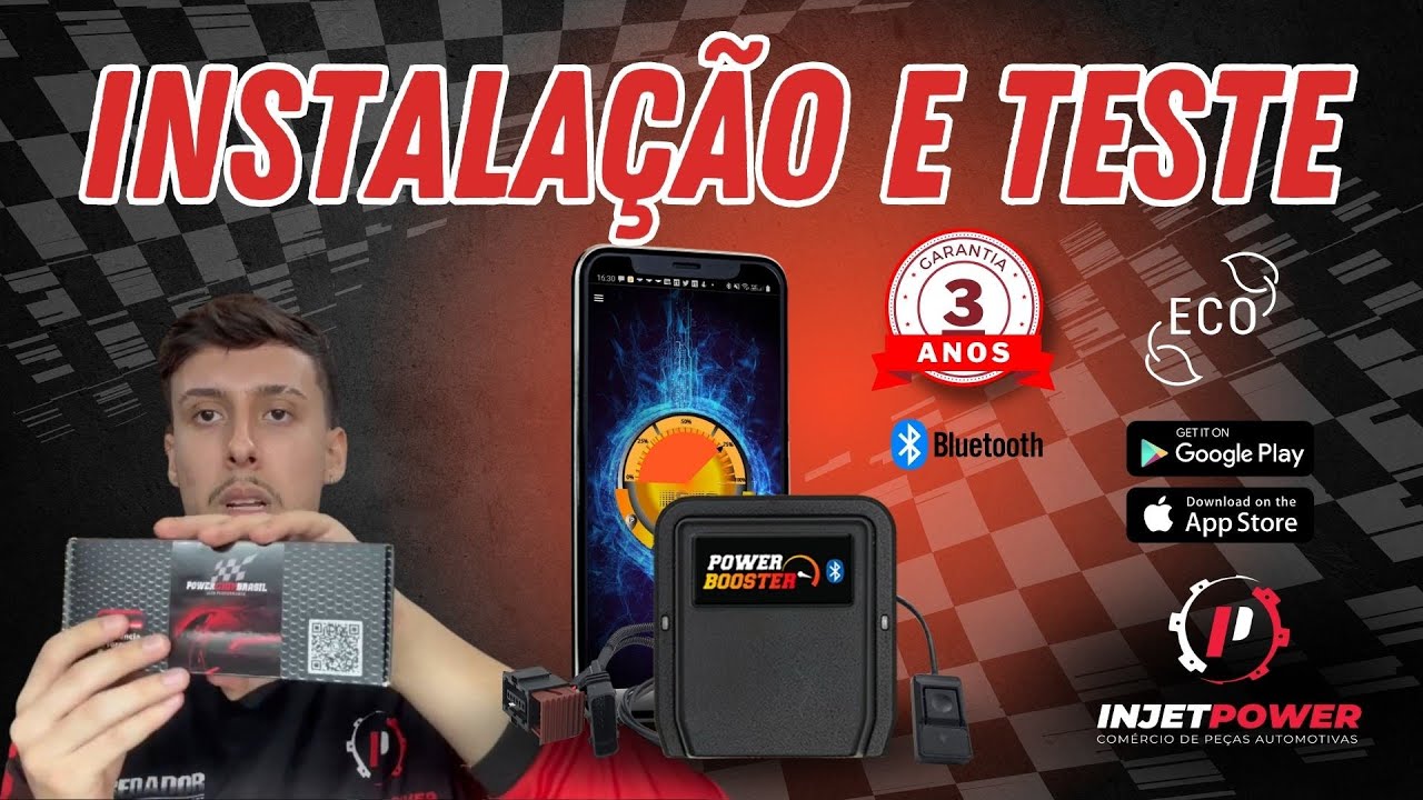 Instalando e Testando o Pedal Power Booster da Power Chip Brasil - YouTube
