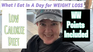 WHAT I EAT IN A DAY FOR WEIGHT LOSS / low calorie / Weight watcher Points included /weigh in results