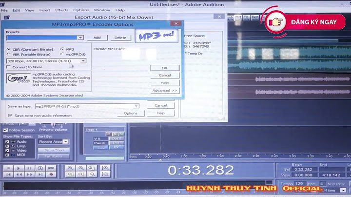 Hướng dẫn lưu file trong adobe audition csy