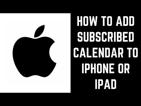Comment ajouter un calendrier abonné à un iPhone ou un iPad