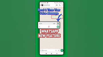 Sending View Once Voice Messages on WhatsApp | view once voice message on Whatsapp