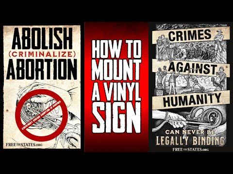 How To Mount A Vinyl Adhesive Sign To Corrugated Plastic