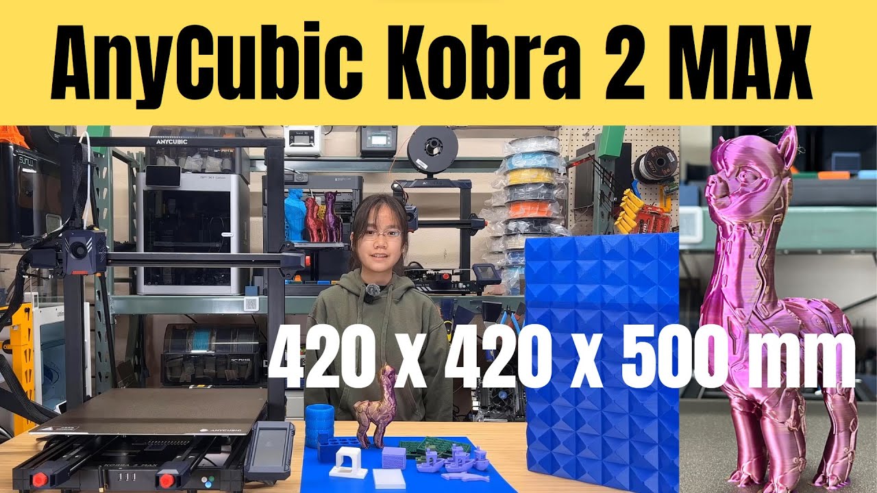 Huge 3d printer: Kobra 2 max: #anycubickobra2max #kobra2max